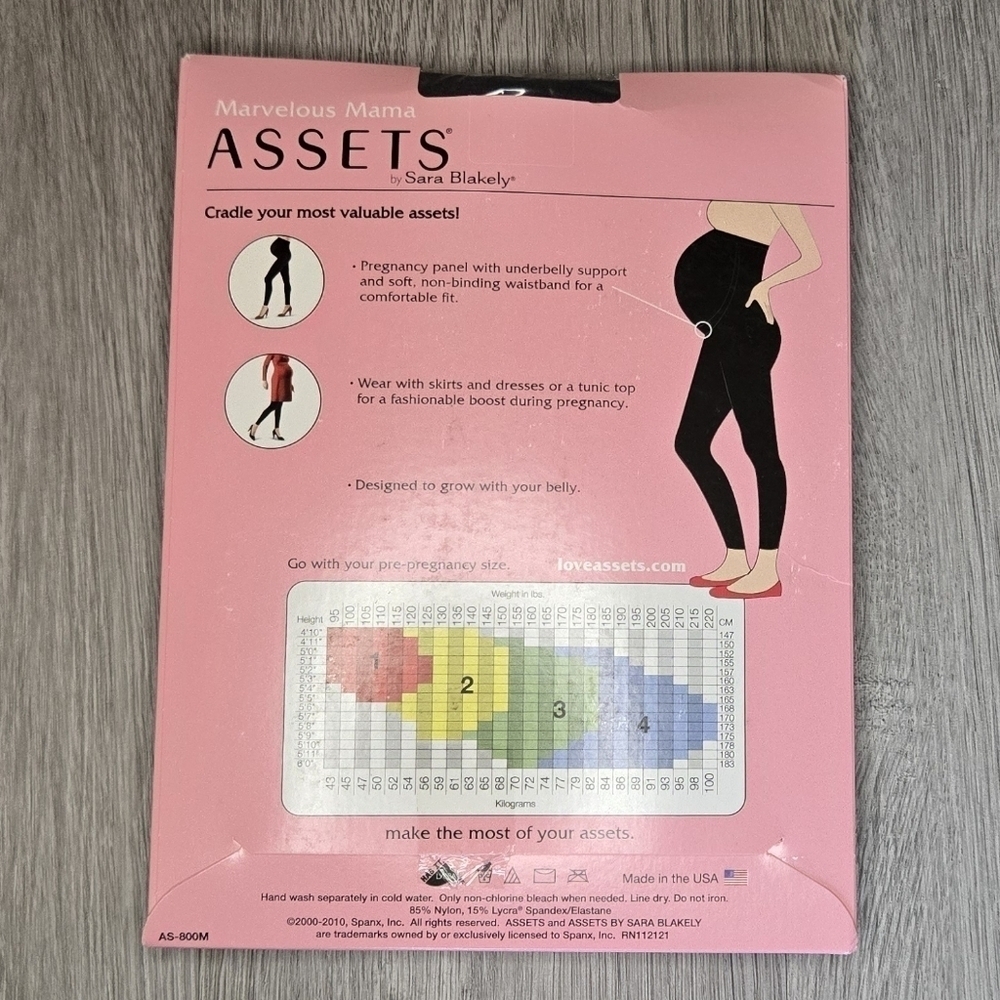 Spanx Assets Lucky Leggings Maternity Size 1 NIB New Charcoal Gray Shapewear - Picture 2 of 9